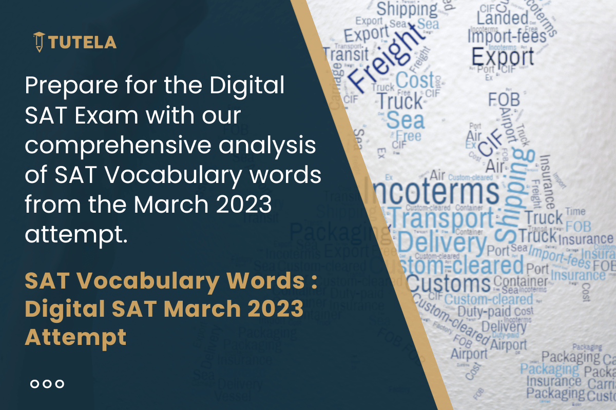 SAT Vocabulary Words Digital SAT March 2023 Attempt